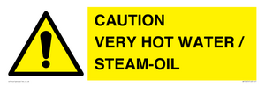 CAUTION VERY HOT WATER / STEAM-OIL